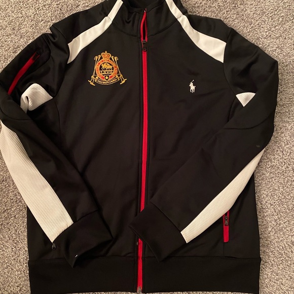 mens polo track jacket